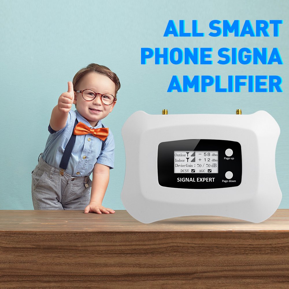 ATNJ 1800MHz Mobile Phone GSM Signal Repeater Amplifier 2G LTE 4G Booster with Antenna Cable